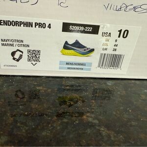 Saucony Endorphin Pro 4 Navy Citron Men's Athletic Shoes